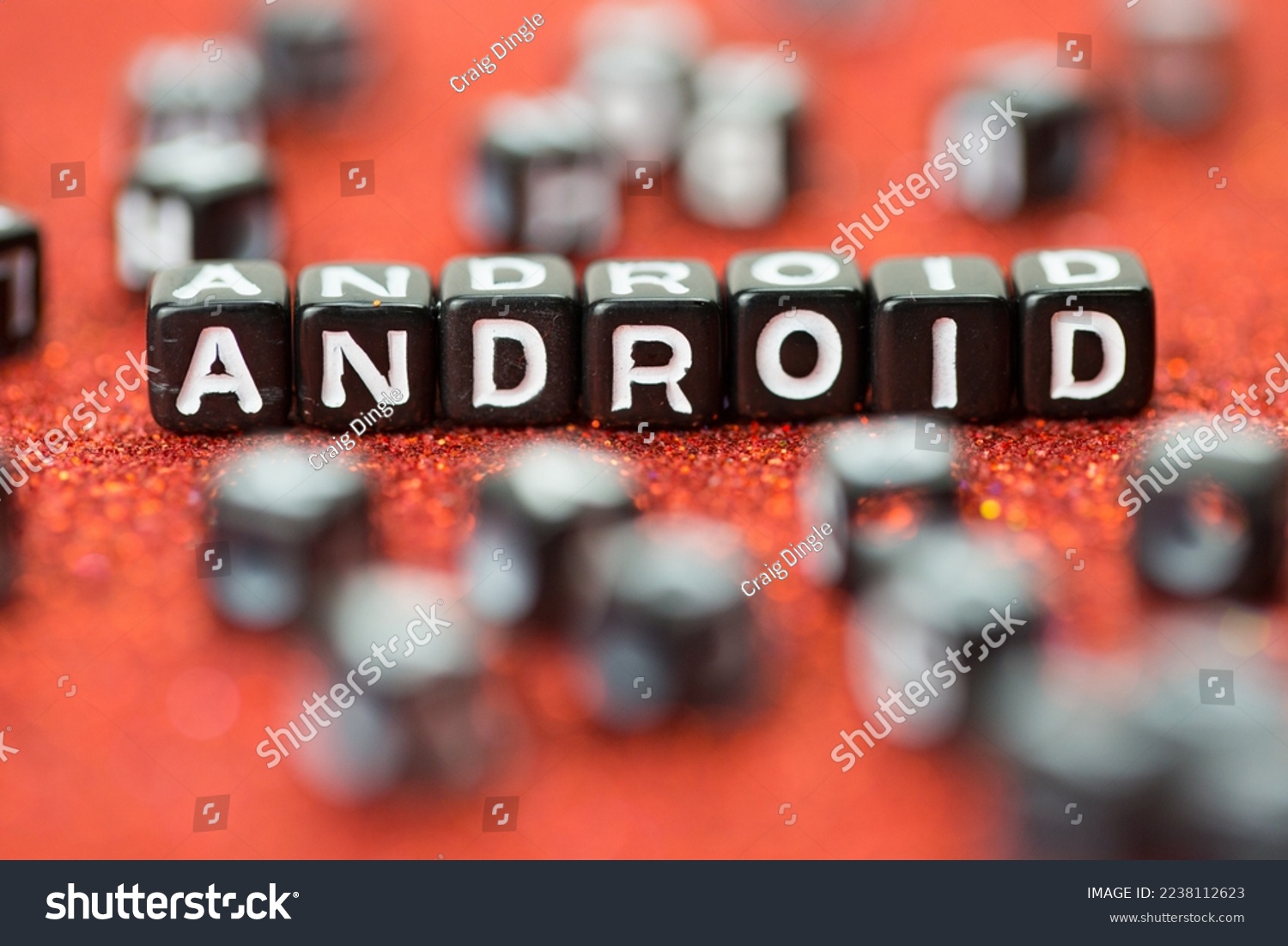 Android Spelled in Letter Blocks