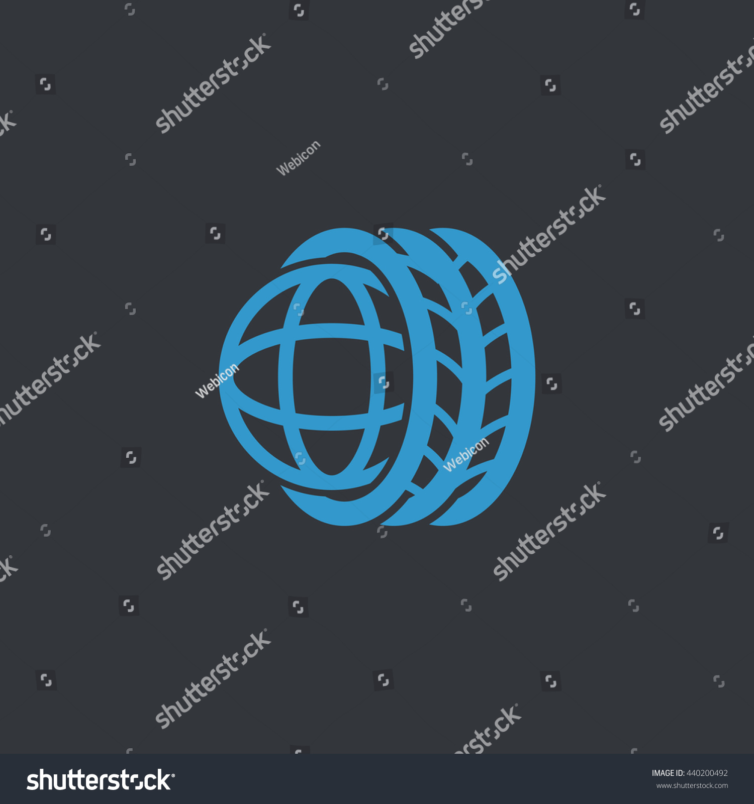 Logo tires icon