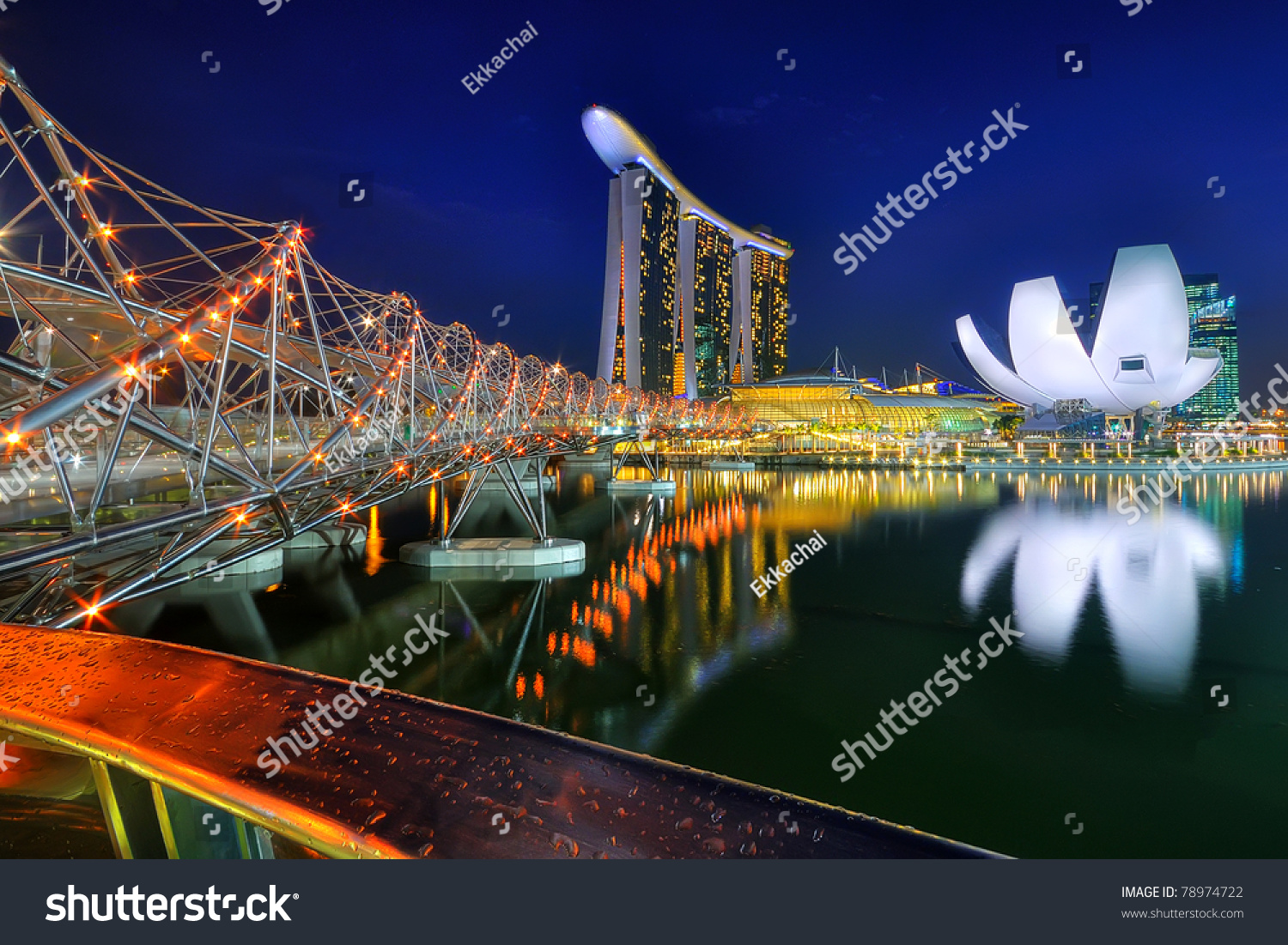 Singapore city skyline